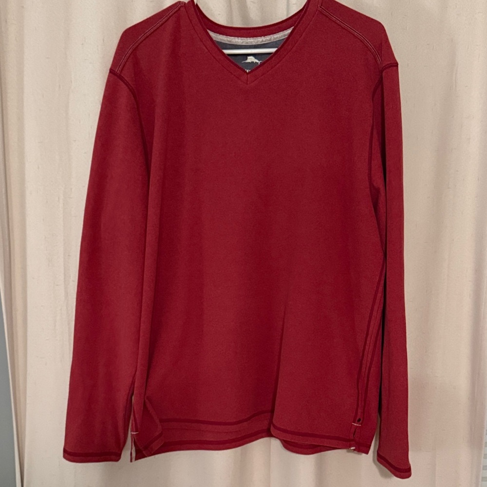 Tommy Bahama Red V-Neck Sweater